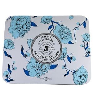 Beautiful gift tin with three hand creams 20% shea butter NEW La Chatelaine